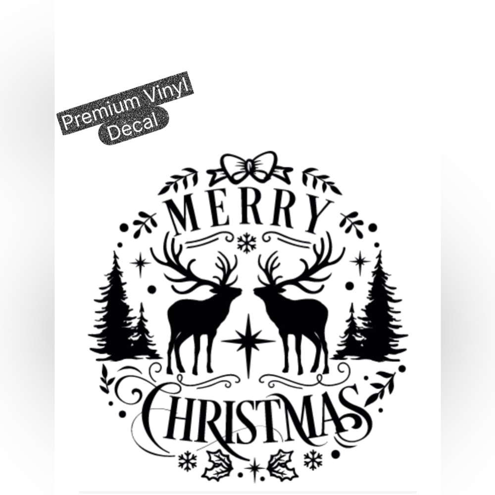 Merry Christmas Premium Vinyl Decal